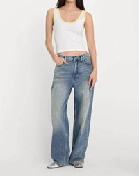 Good American - Super Stretch Ringer Tank Top