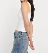 Good American - Super Stretch Ringer Tank Top