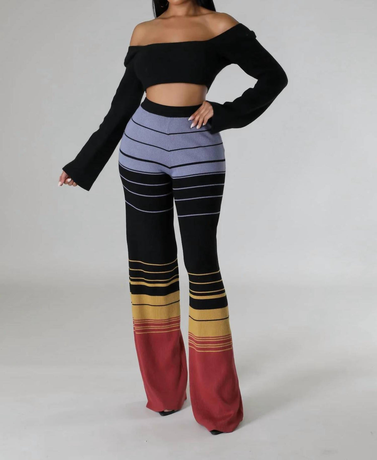 Good Time Usa - Fine Lines Pants Set