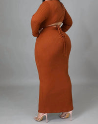 Good Time Usa - Irreplaceable Cutout Back Midi Dress - Plus