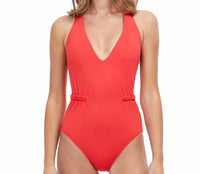 Gottex - Braided Elegance V-collar One-piece Swimsuit