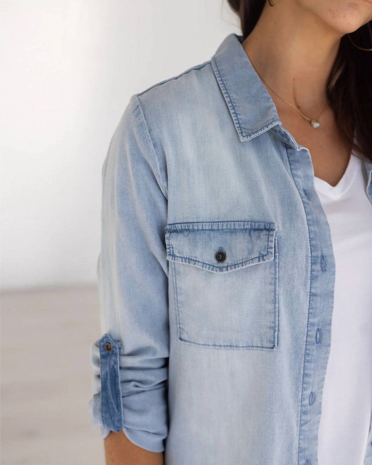 Grace And Lace - Chambray Button Up Shirt