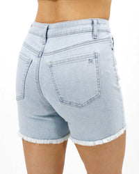 Grace And Lace - Women's Mel's Favorite Shorts - blue - clothing - cotton - blend
