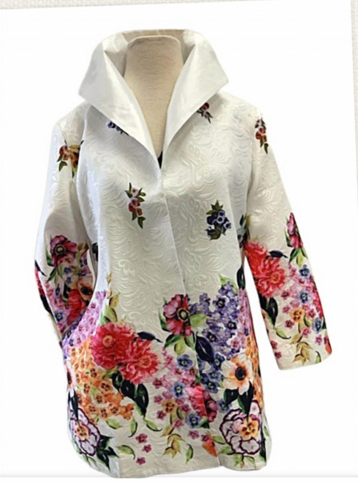 Grace Chuang - Women's Floral Print Jacket