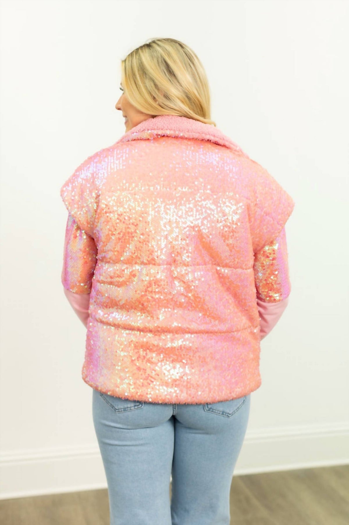 Grace + Emma - Iridescent Sequin Vest