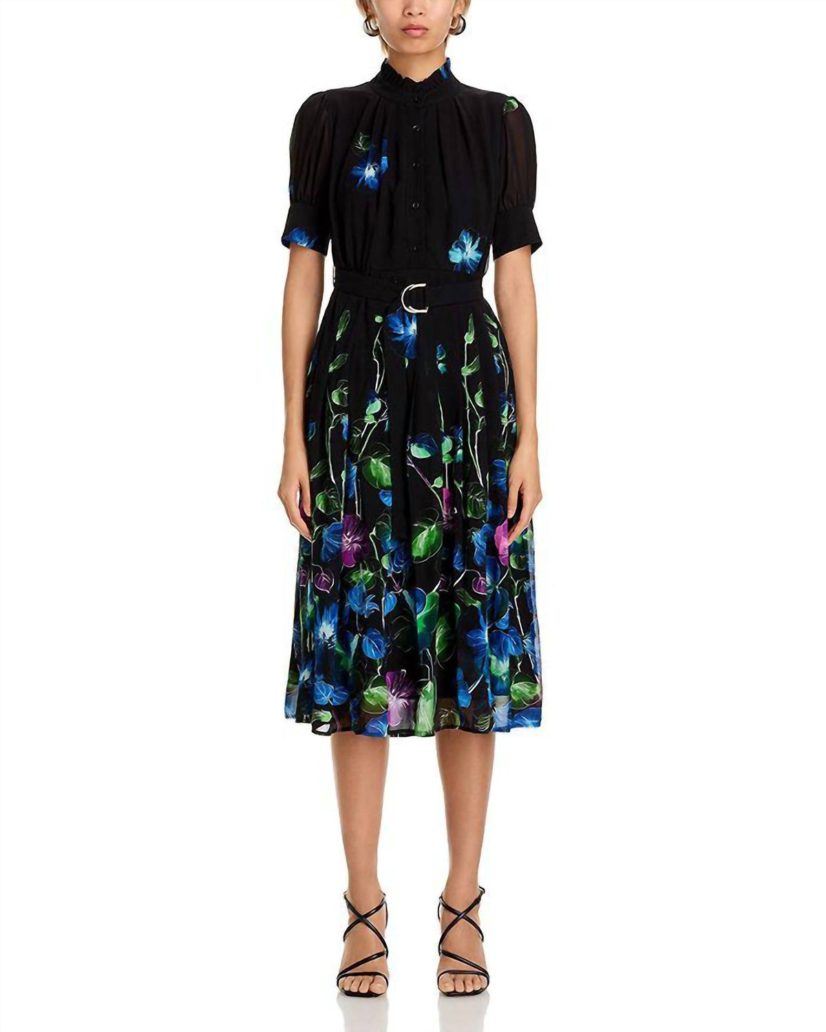 Gracia - Floral Belted Maxi Dress