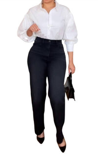 Gracia - Pearl Collar Top