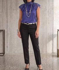 Gracia - Satin And Lace Blouse