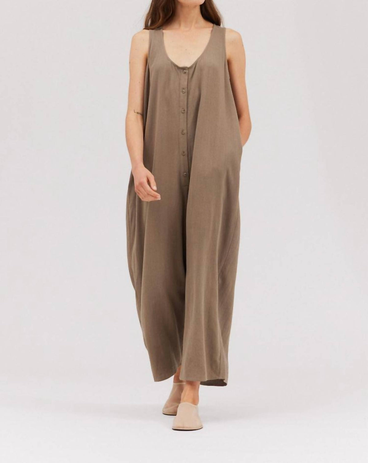 Grade & Gather - Overfit Button Down Jumpsuit