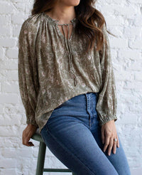 Grade & Gather - Printed Gauze Top