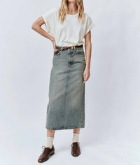 The Great. - Column Midi Skirt