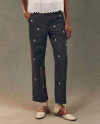 The Great. - Garage Pant With Embroidery