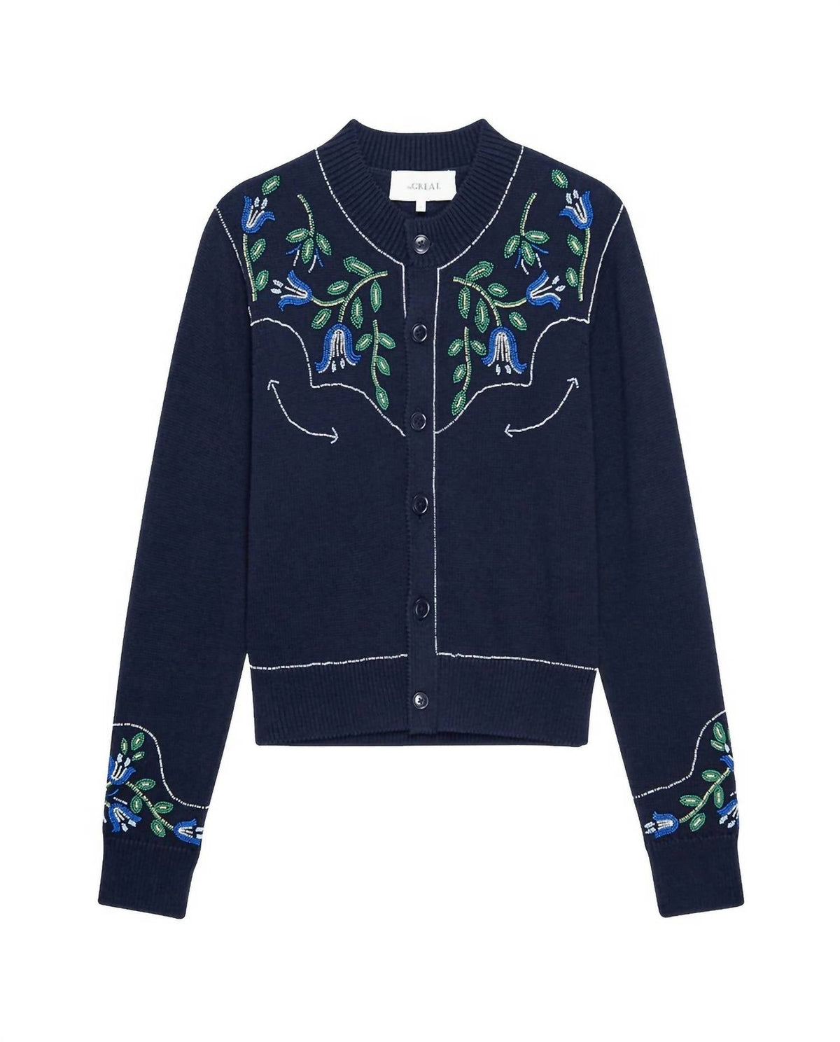 The Great. - Western Beaded Cardigan