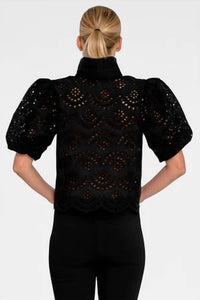 Gretchen Scott - Babs Eyelet Puff Sleeve Top