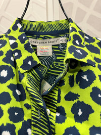 Gretchen Scott - Cheetah Button Up Top