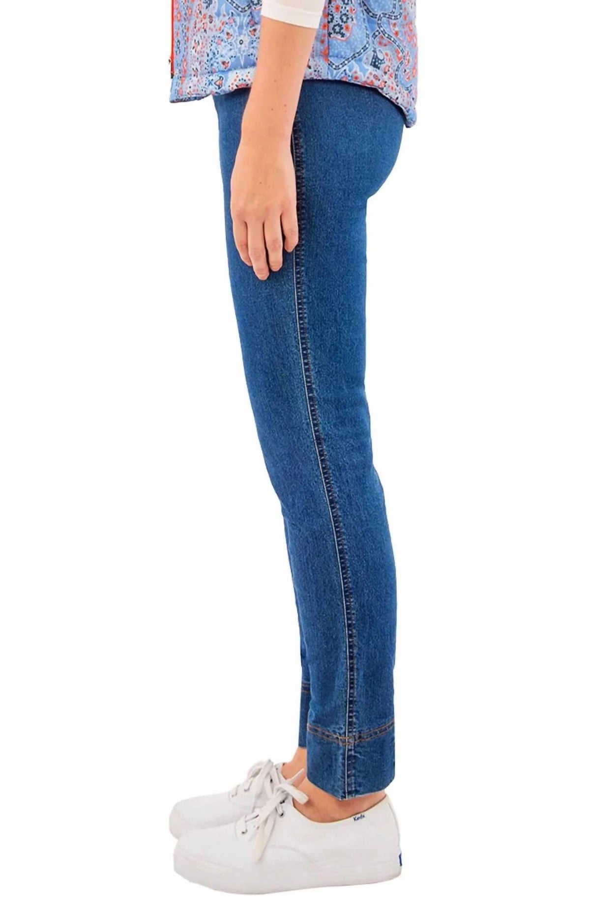 Gretchen Scott - Gripeless Denim Pull On Pant