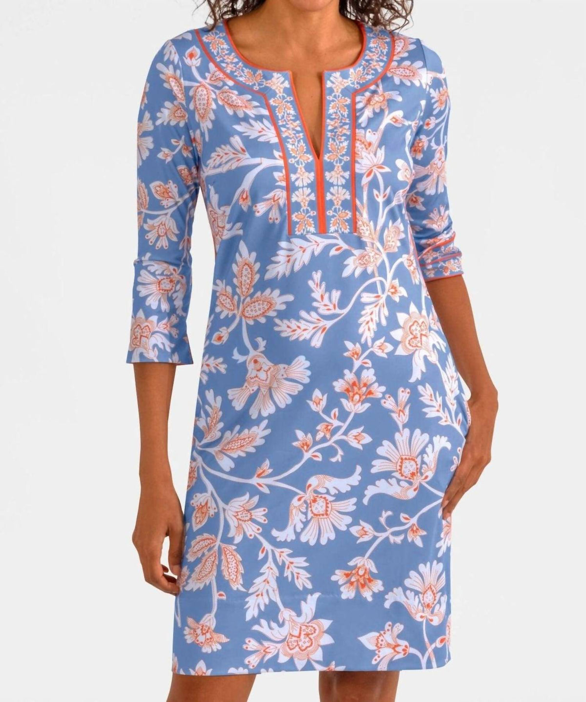 Gretchen Scott - Jersey Split Neck Dress
