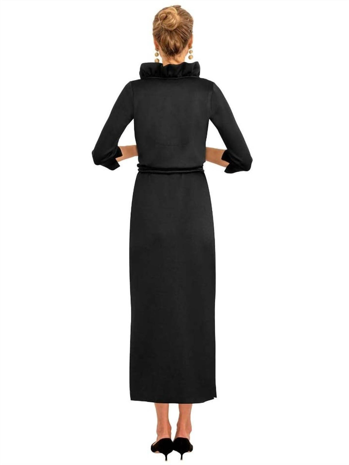 Gretchen Scott - Ruffneck Maxi Dress - Plus