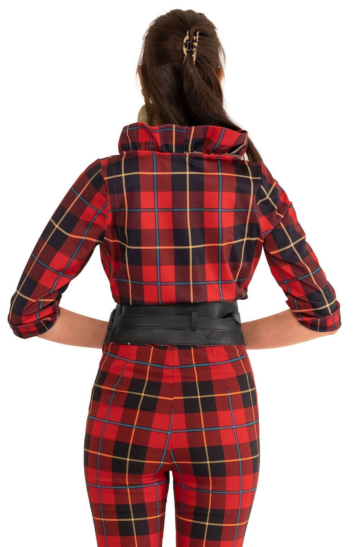 Gretchen Scott - Ruffneck Plaidly Cooper Top Plus