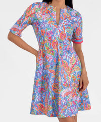 Gretchen Scott - Twirly Whirly Dress - blue - clothing - dresses