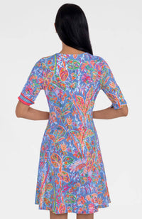 Gretchen Scott - Twirly Whirly Dress - blue - clothing - dresses