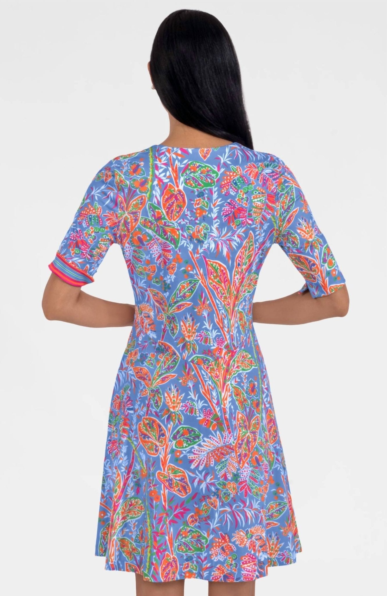 Gretchen Scott - Twirly Whirly Dress - blue - clothing - dresses