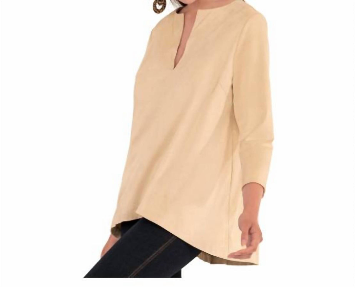 Gretchen Scott - Ultra Suede Swing Top