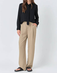 Grey Lab - Wide Leg High Waisted Trouser