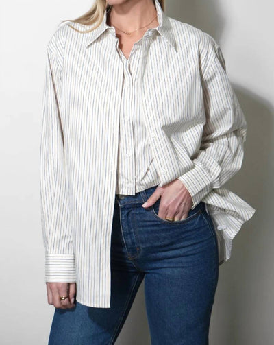 Greylin - Beatrix Twofer Stripe Oversized Shirt