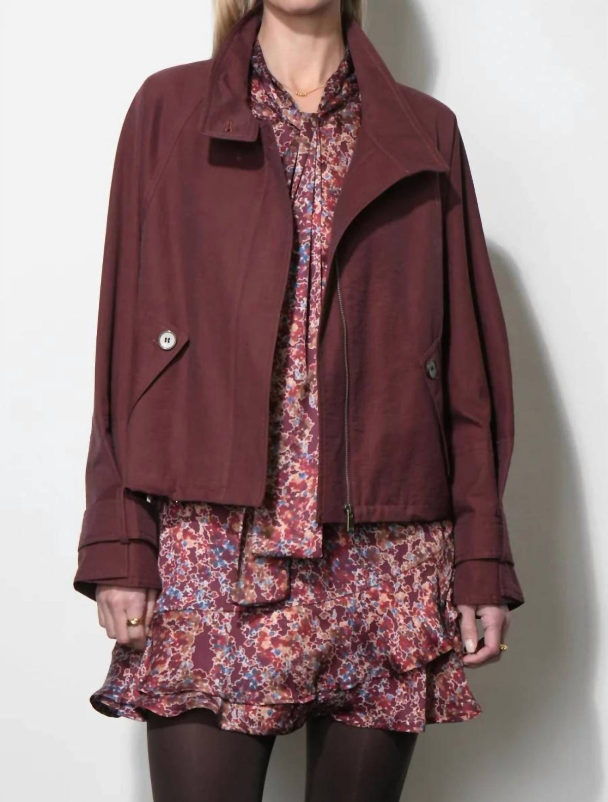 Greylin - Eden Funnel Collar Oversized Jacket