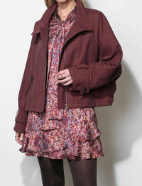 Greylin - Eden Funnel Collar Oversized Jacket