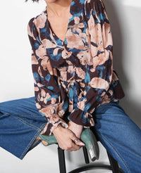 Greylin - Printed V-neck Top