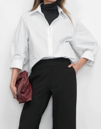 Greylin - Thea Oversized Lantern Sleeve Button Down Shirt