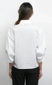 Greylin - Thea Oversized Lantern Sleeve Button Down Shirt