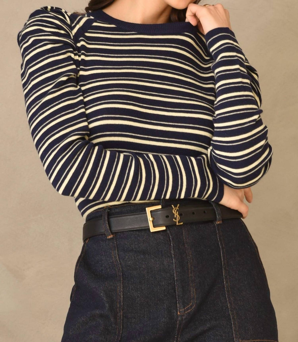 Greylin - Wally Stripe Knit Top