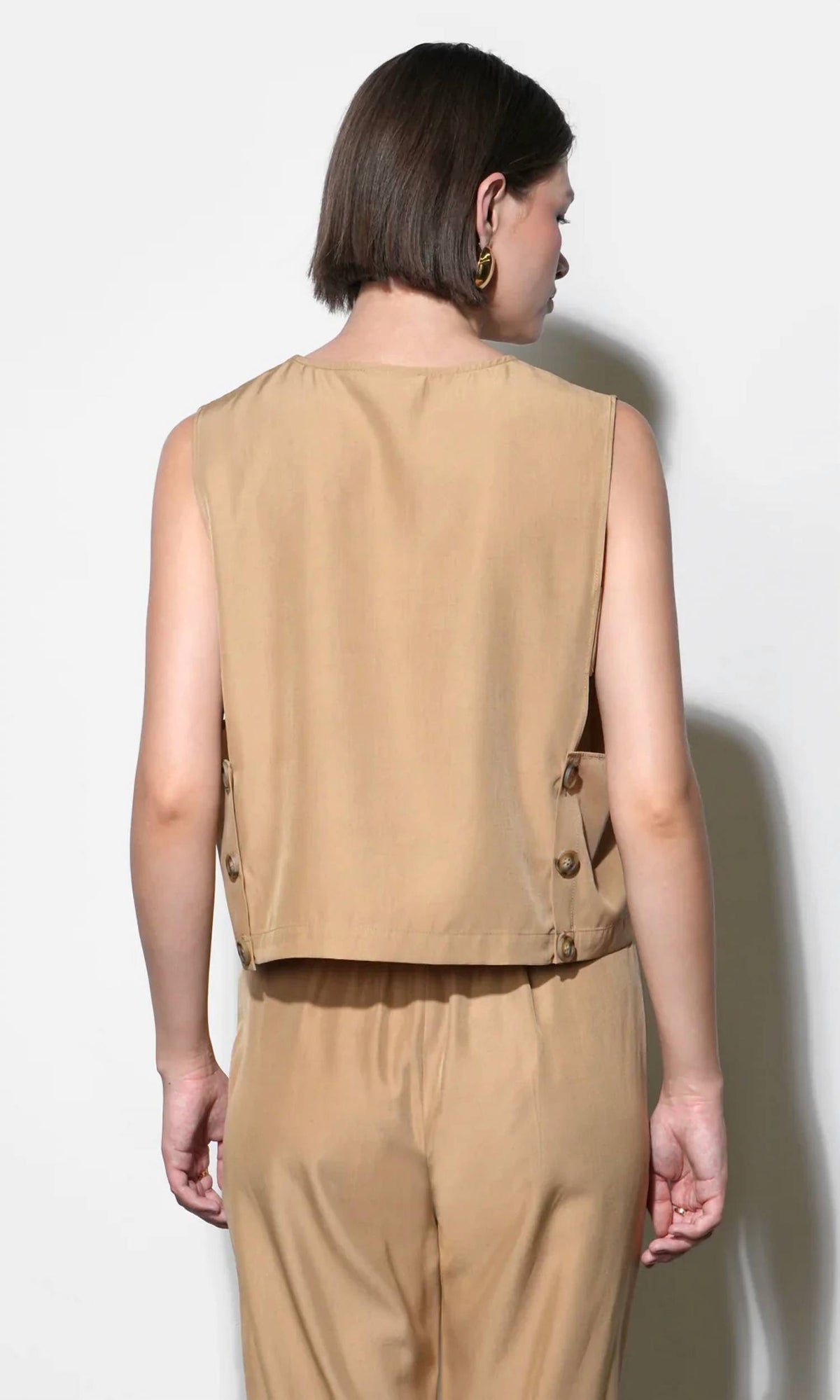 Greylin - Zoey Side Button Top
