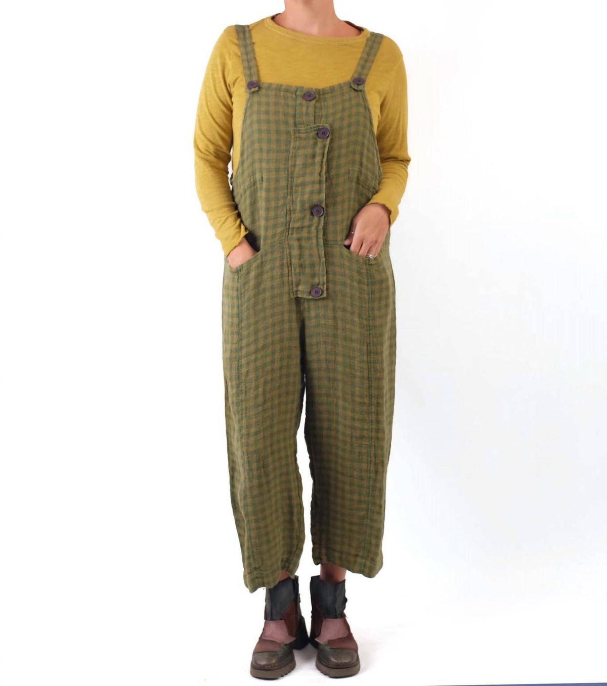 Grizas - Linen Check Overalls
