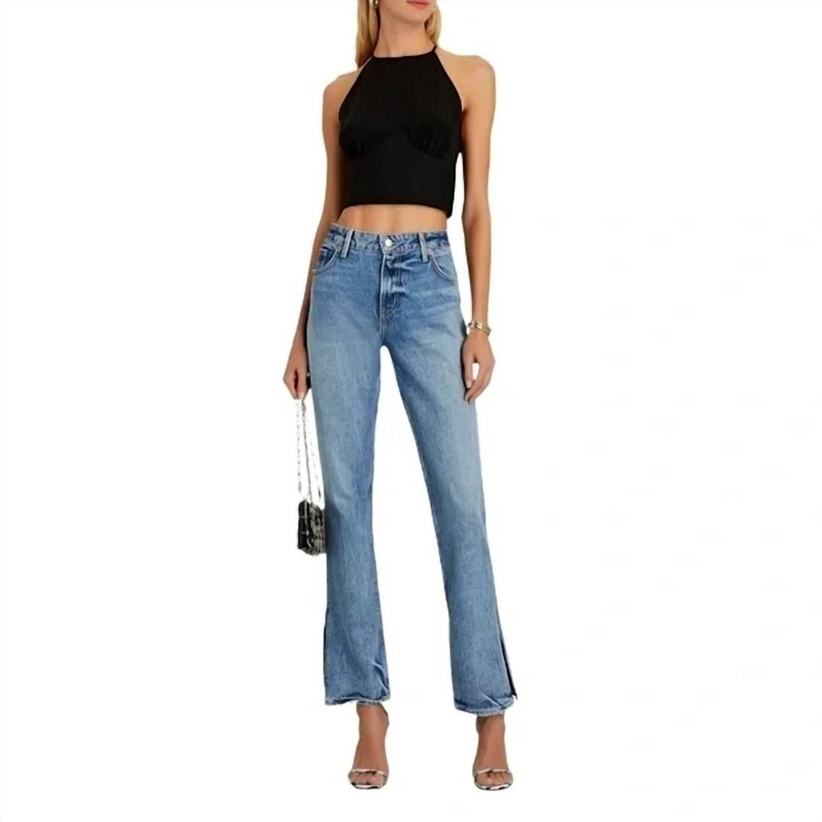 Grlfrnd - Hailey Low Rise Slim Boot