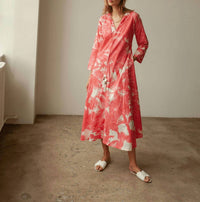 Guadalupe Design - V-neck Tunic Leaf
