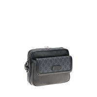 Gucci - Gg Supreme Fabric Trim Shoulder Bag - bags - black - handbags