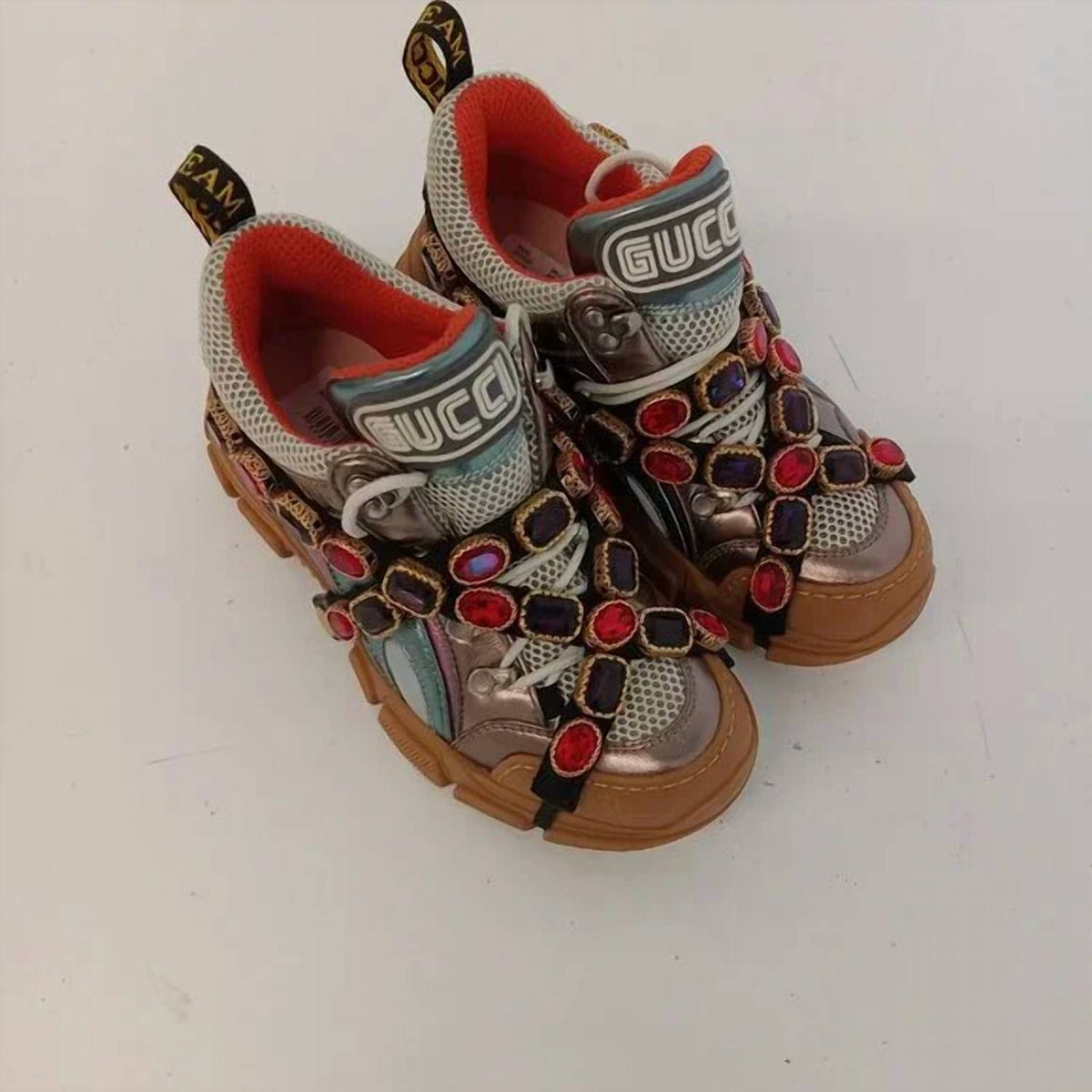 Gucci - Women's Flashtrek Sneakers With Crystals