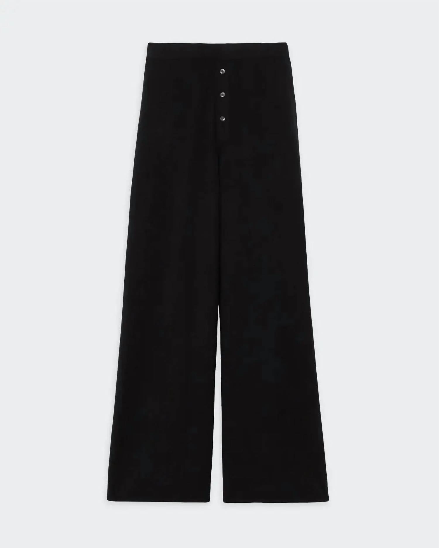 Guest In Residence - Everywear Pant - black - cashmere - clothing