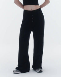 Guest In Residence - Everywear Pant - black - cashmere - clothing
