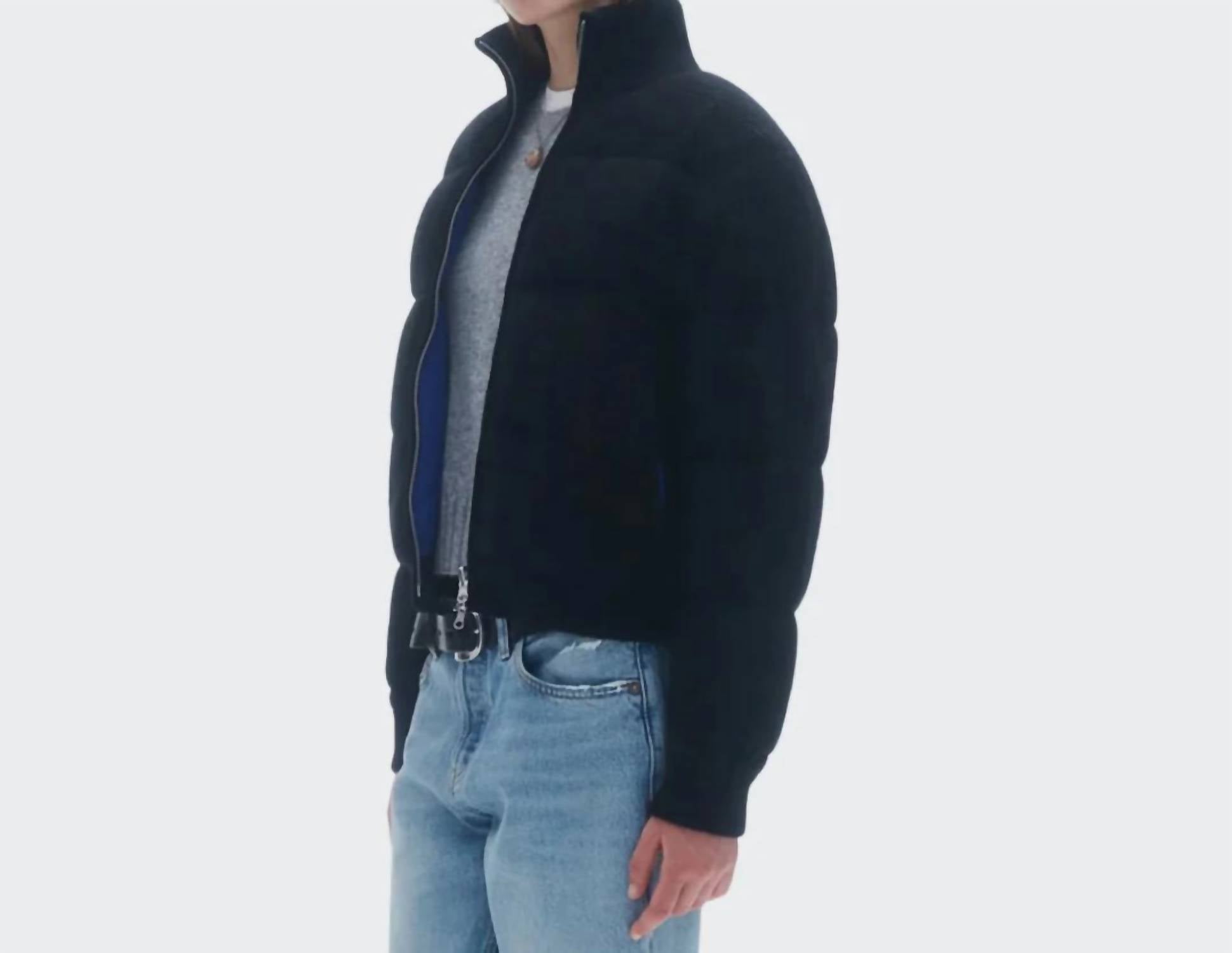 Guest In Residence - Quilted Puffer Jacket - black - clothing - coats