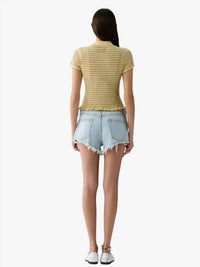 Guest In Residence - Smocked Shrunken Polo