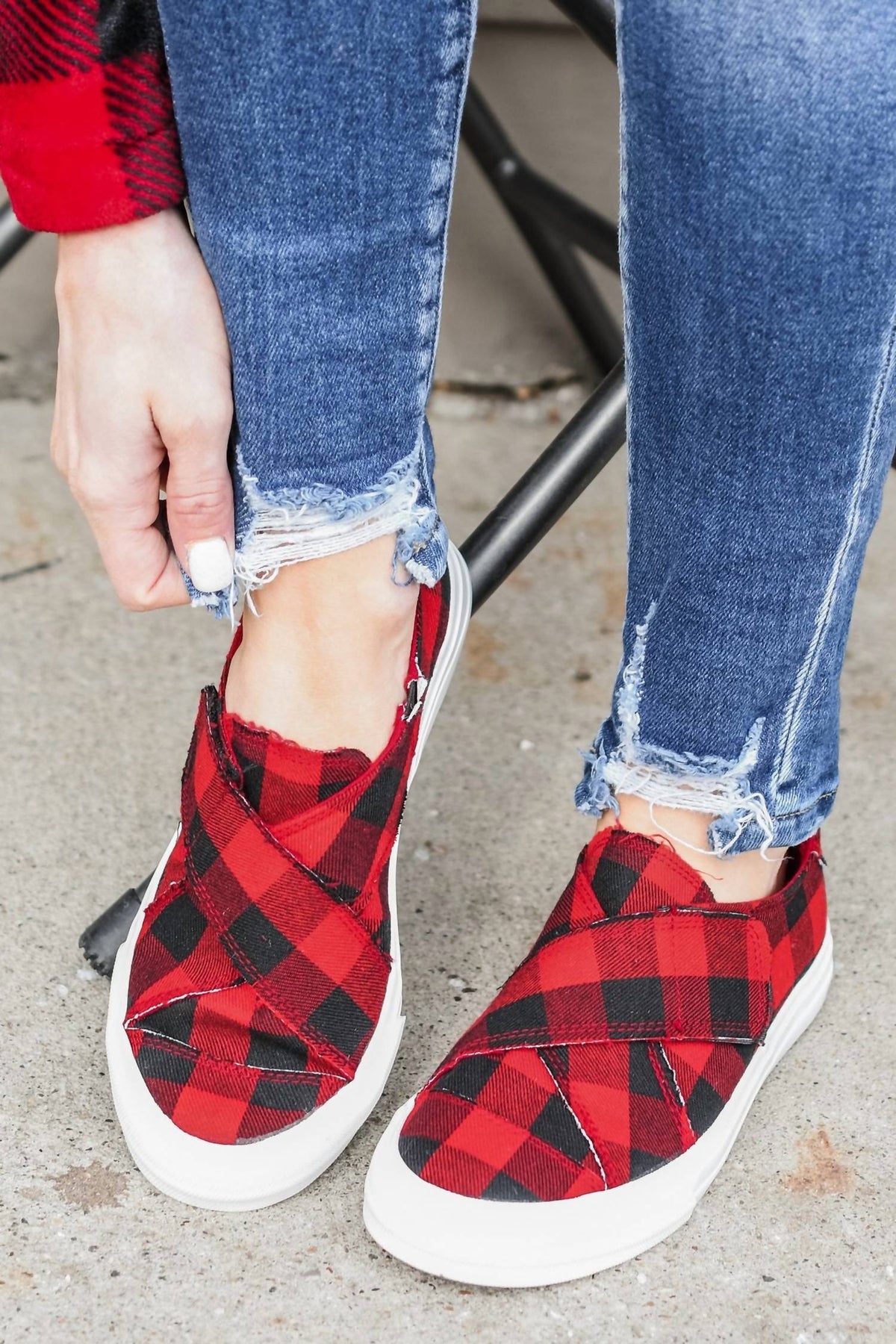 Gypsy Jazz - Women's Buffalo Plaid Sneaker