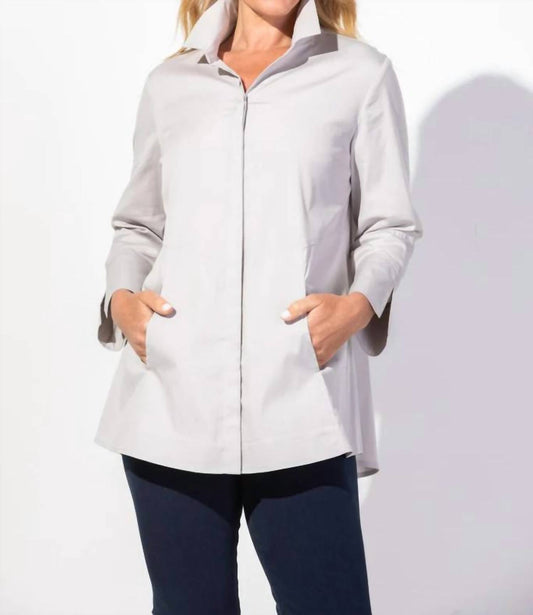 Habitat - 15019 - Hidden Placket Shirt - blouses - clothing - grey