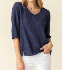 Habitat - Cascade Cotton Elbow Sleeve Top