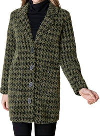 Habitat - Chenille Houndstooth Car Coat