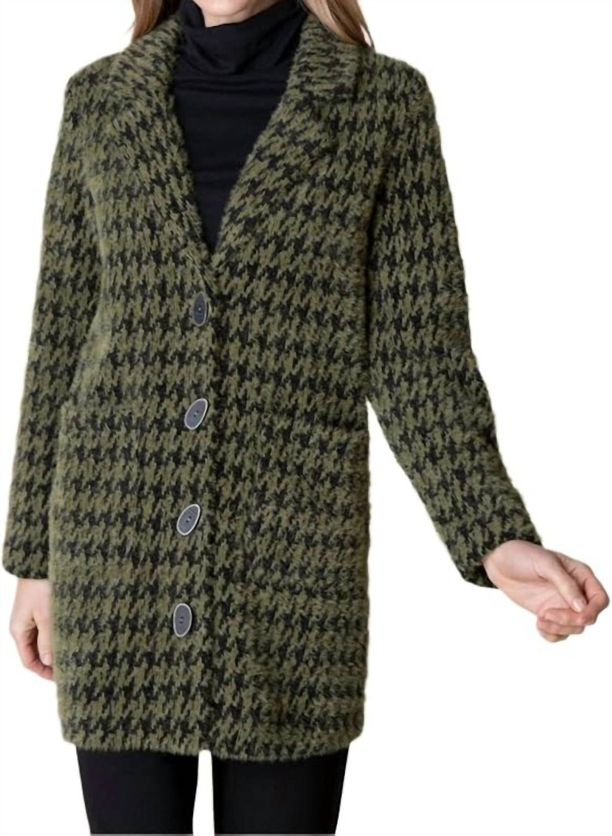 Habitat - Chenille Houndstooth Car Coat
